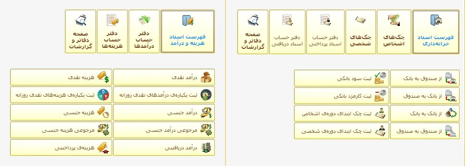 گزینه های هزینه و درآمد و خزانه داری در مسبح ماندگار